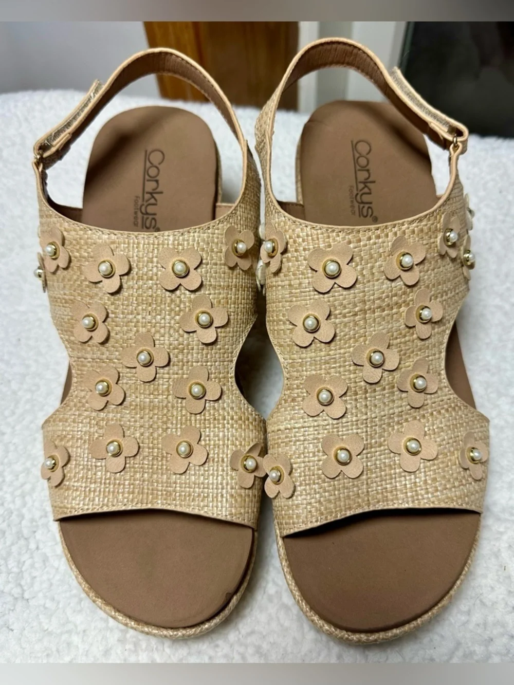 Corkys slingback wedges