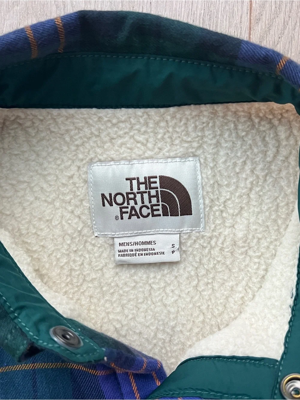 The North Face Men's Size S Fleece Lined Plaid Shacket Shirt Jacket