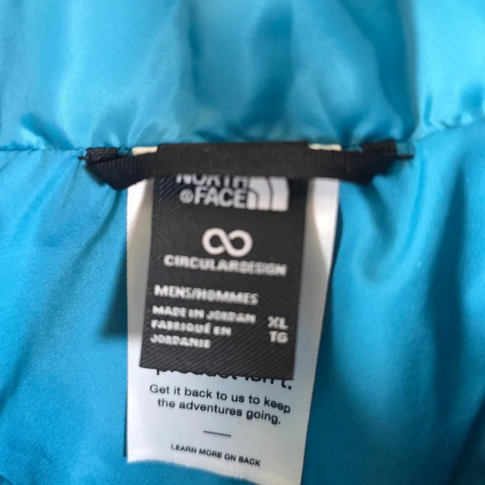 The North Face Thermal Insulation Jacket Men XL Digital Steel Blue NF0A8A50 $210