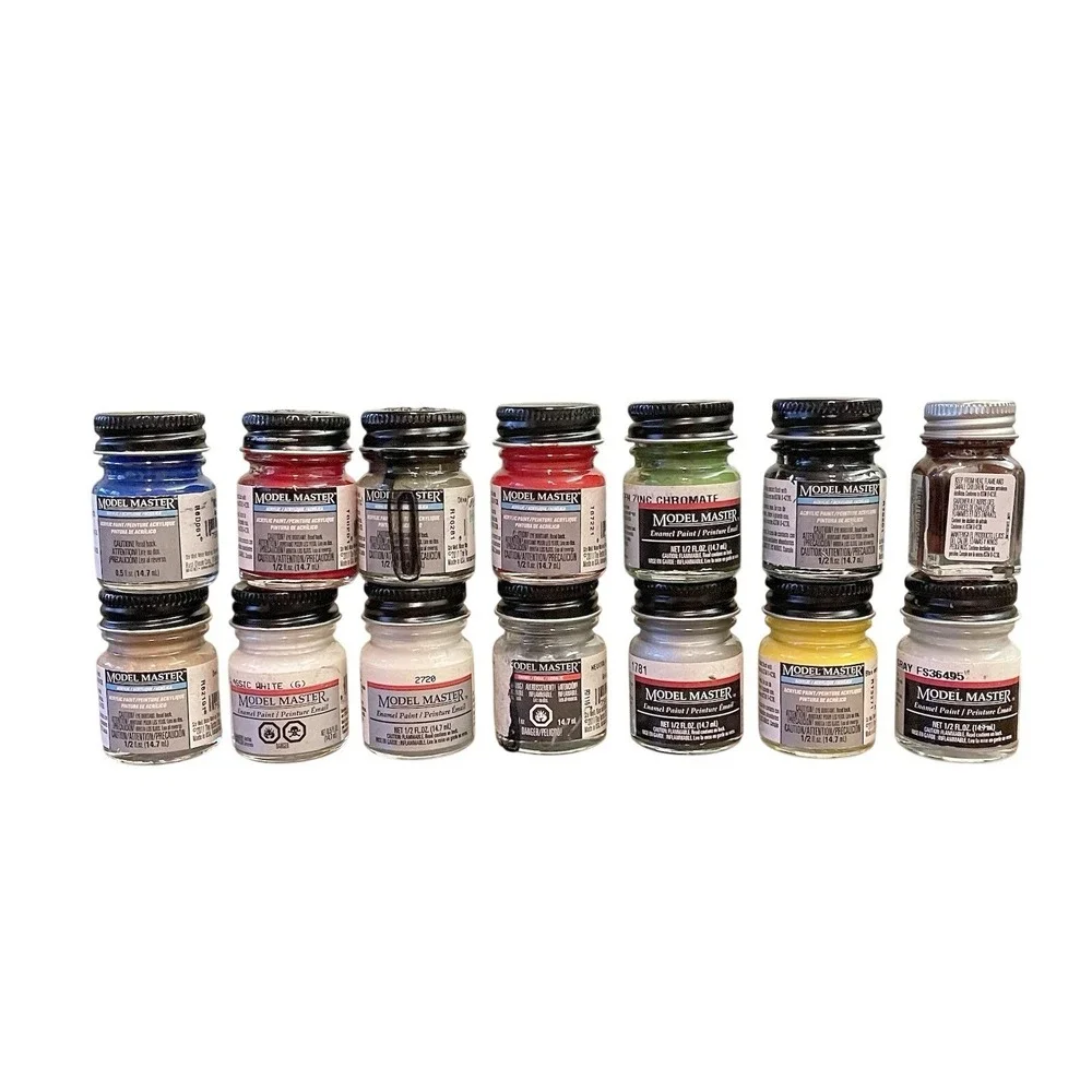 13 MODEL MASTER Acrylic/enamel Paint Lot 1/2‎ FL OZ UNTESTED