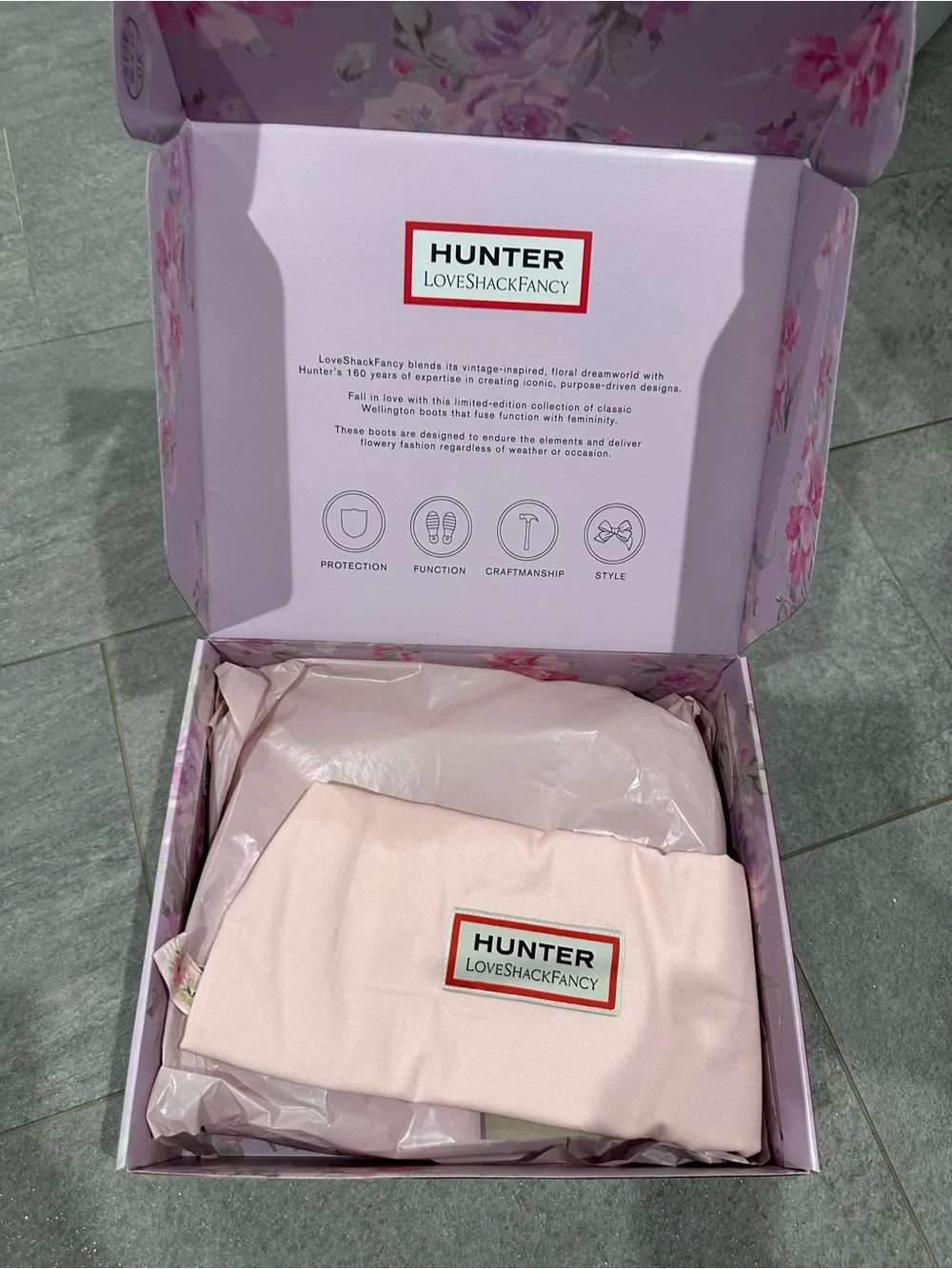 Hunter waterproof floral
