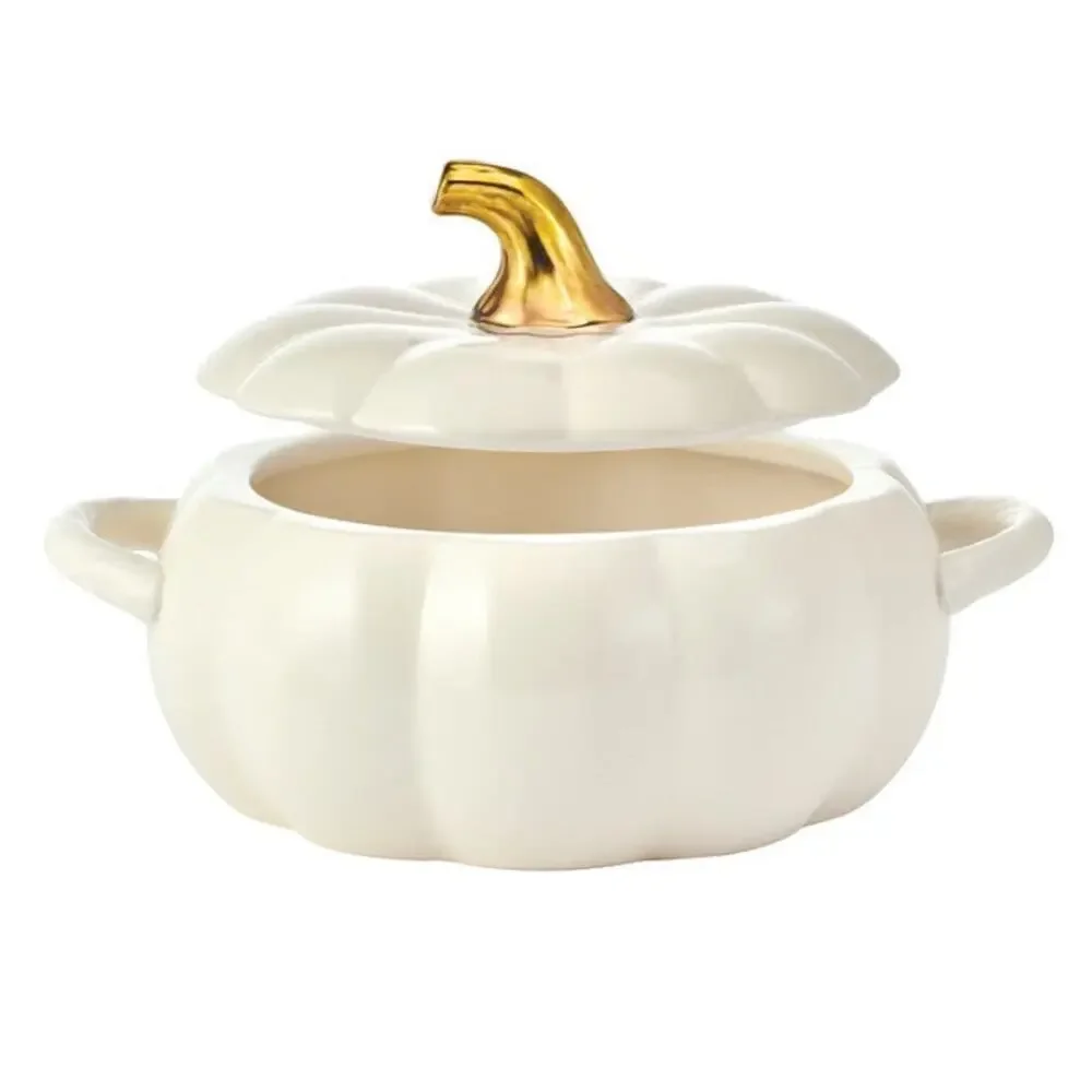 Pfaltzgraff white pumpkin