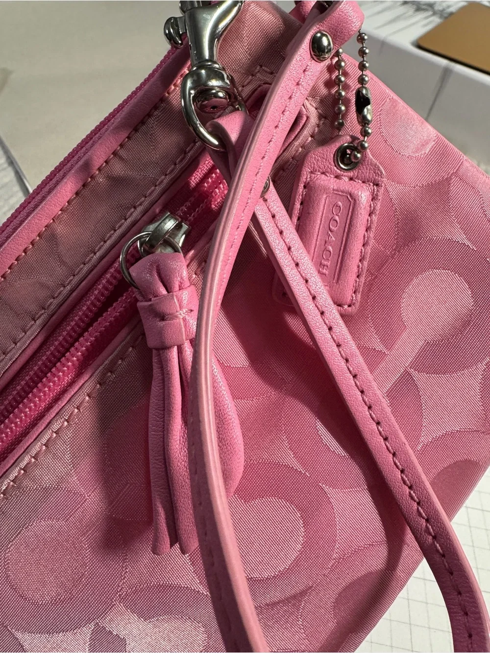 Coach wristlet pouch