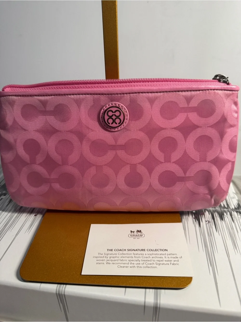 Coach wristlet pouch