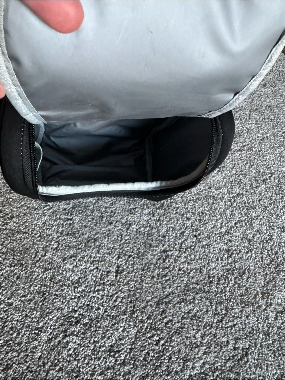 Storksak Black Quilted Baby Duffel with Rose Gold Zippers