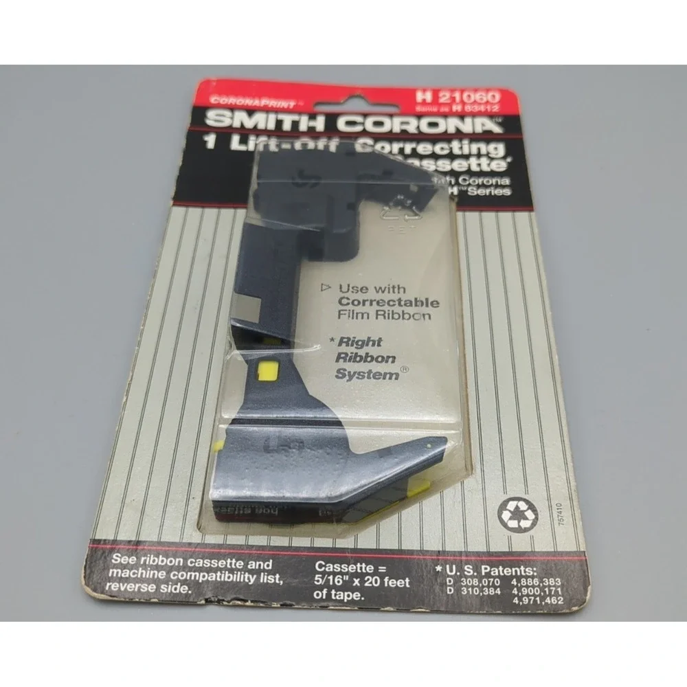 Smith Corona H21060 Lift Off‎ Correcting Cassette Smith Corona H Series NOS