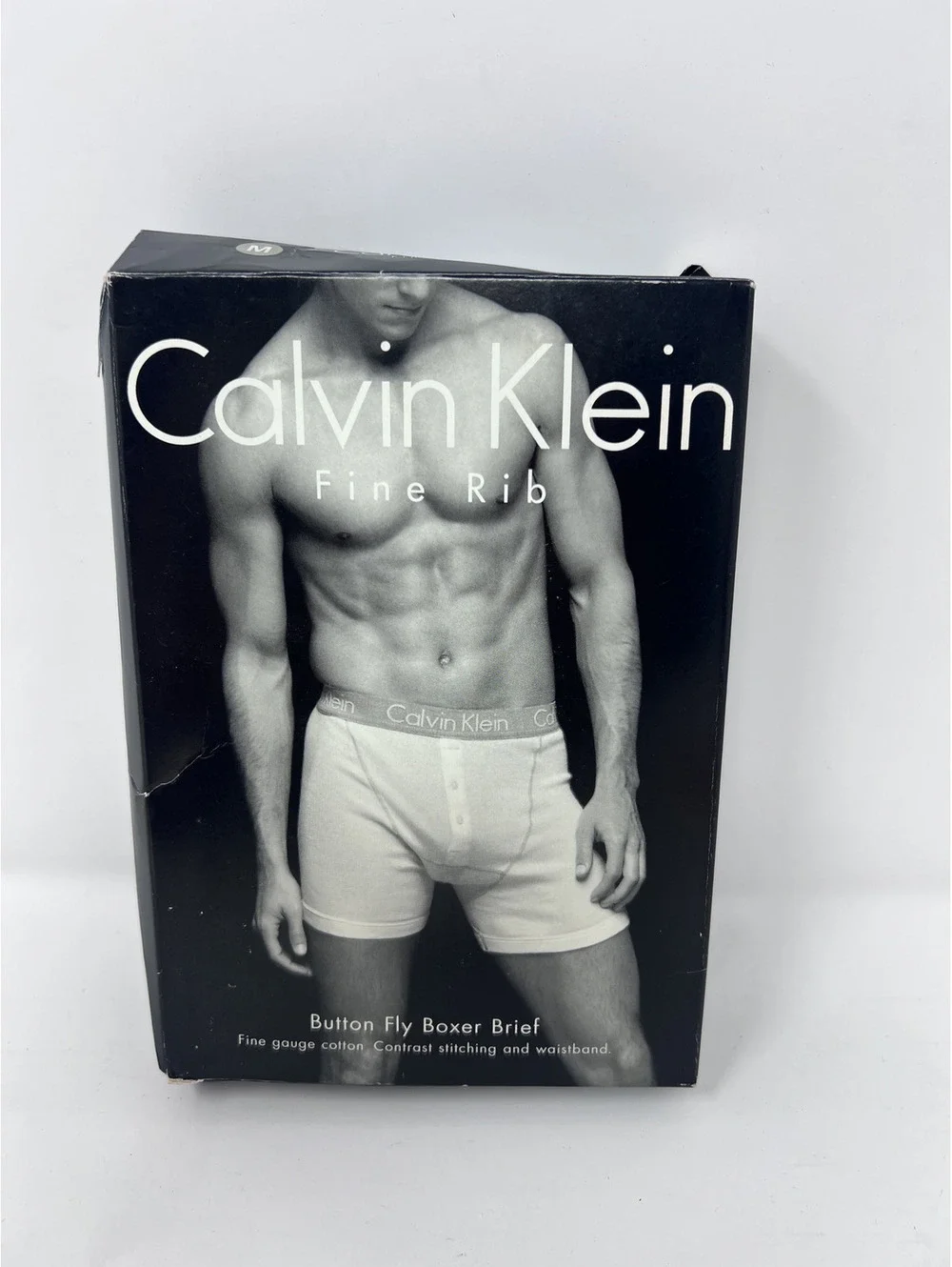 Calvin Klein Fine Rib Button Fly Boxer Brief Underwear