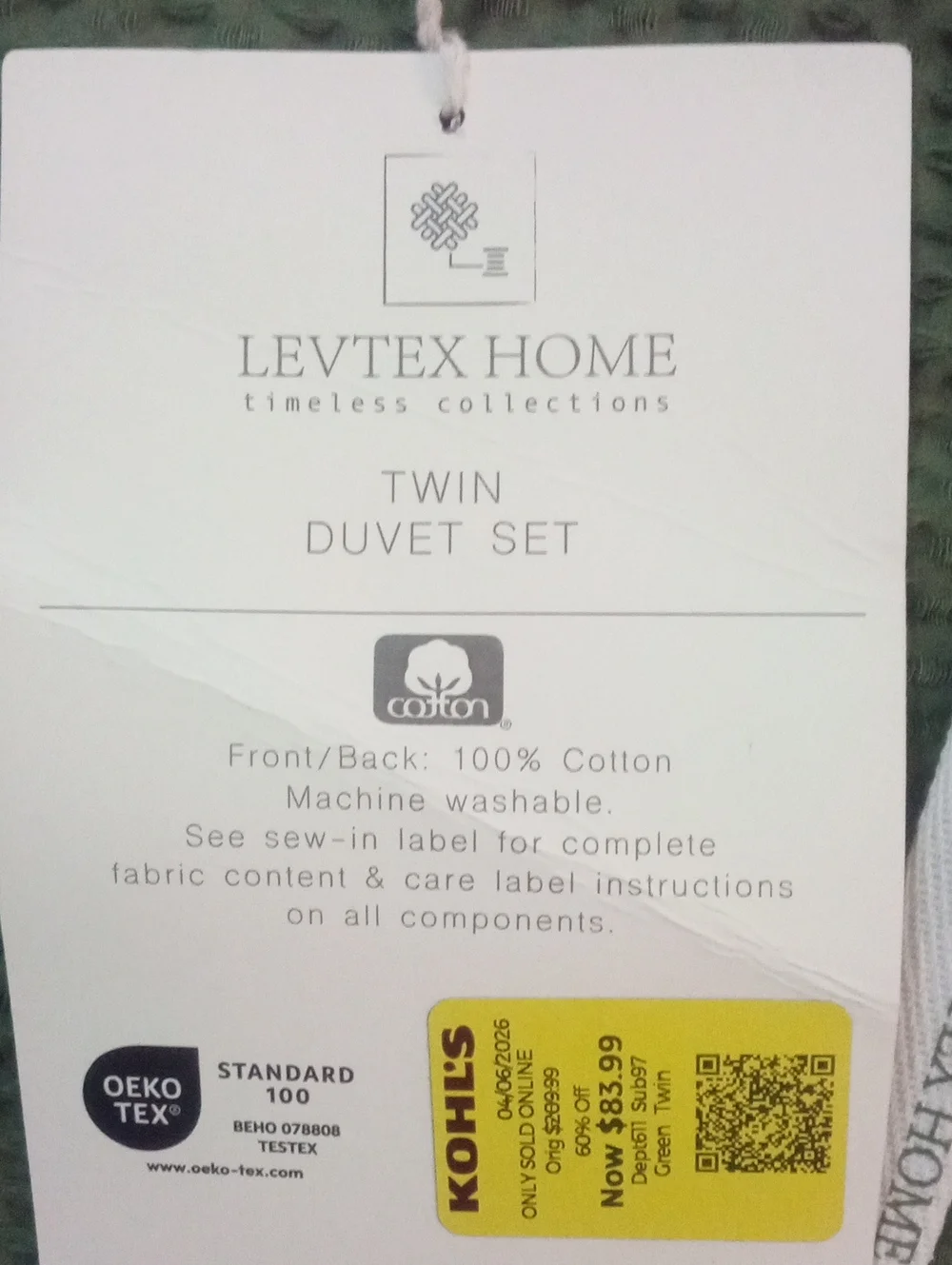 Levtex forest green