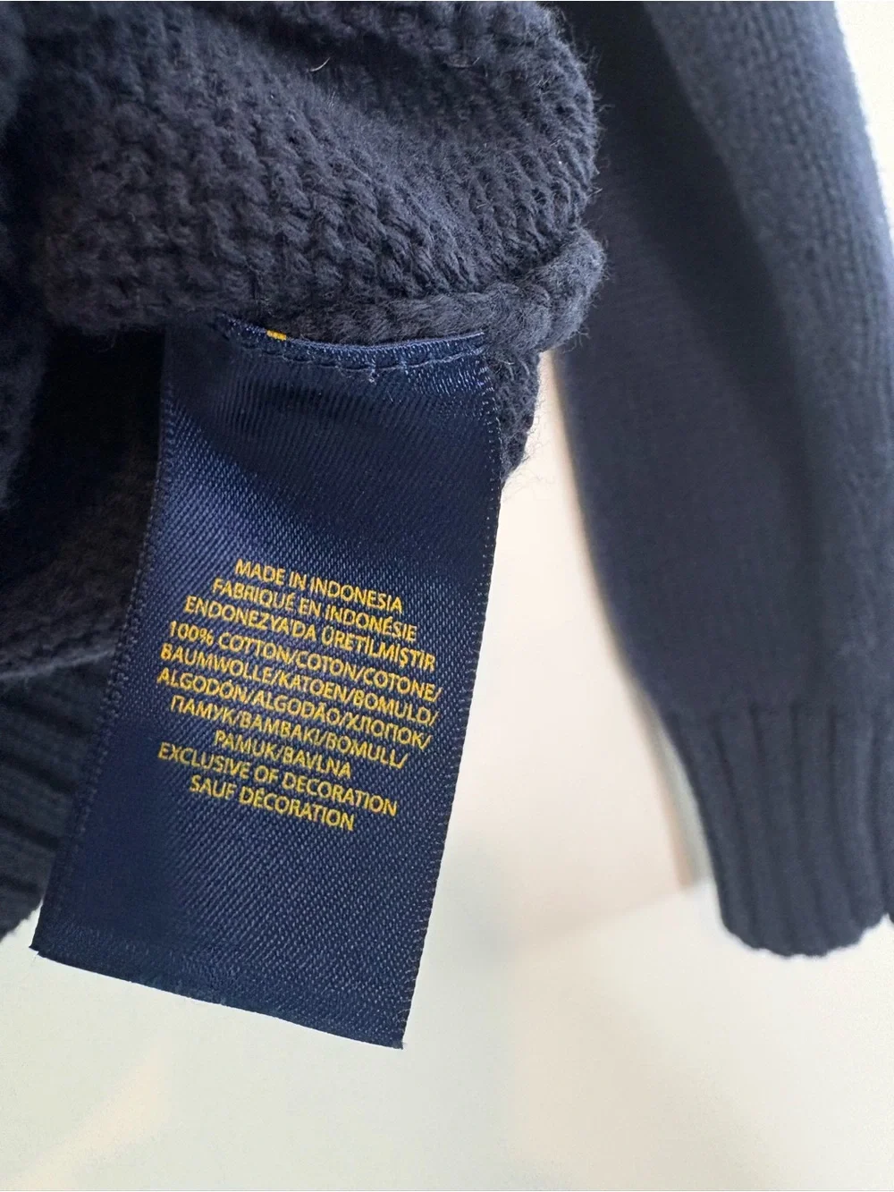 Ralph Lauren zip deep