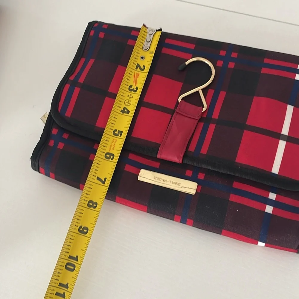 Tartan + Twine Hanging Valet Red & Black W/ White Plaid - 21.5