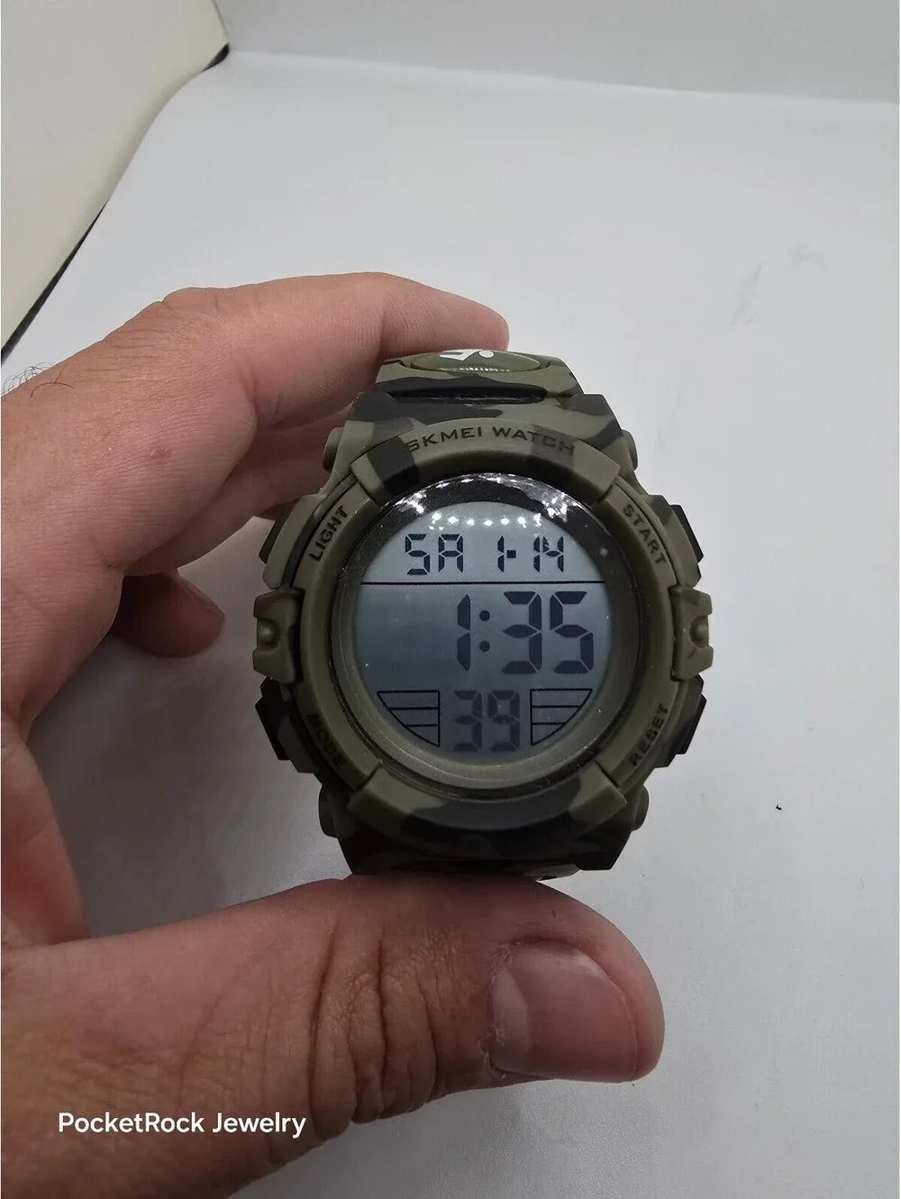 SKMEI Men’s Digital Quartz Camo Sport Watch, Alarm/Chrono, 50 m