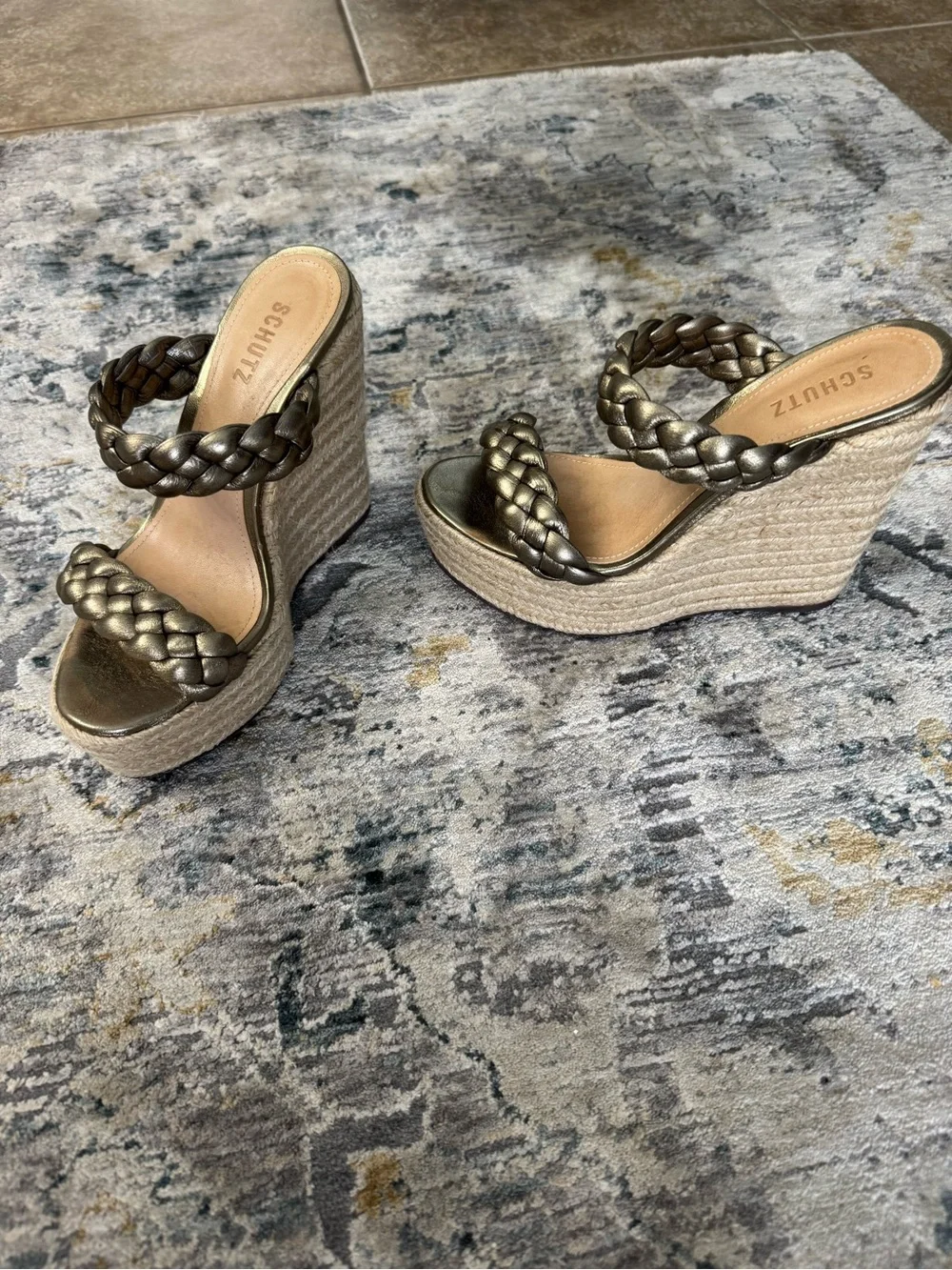 SCHUTZ wedge sandals