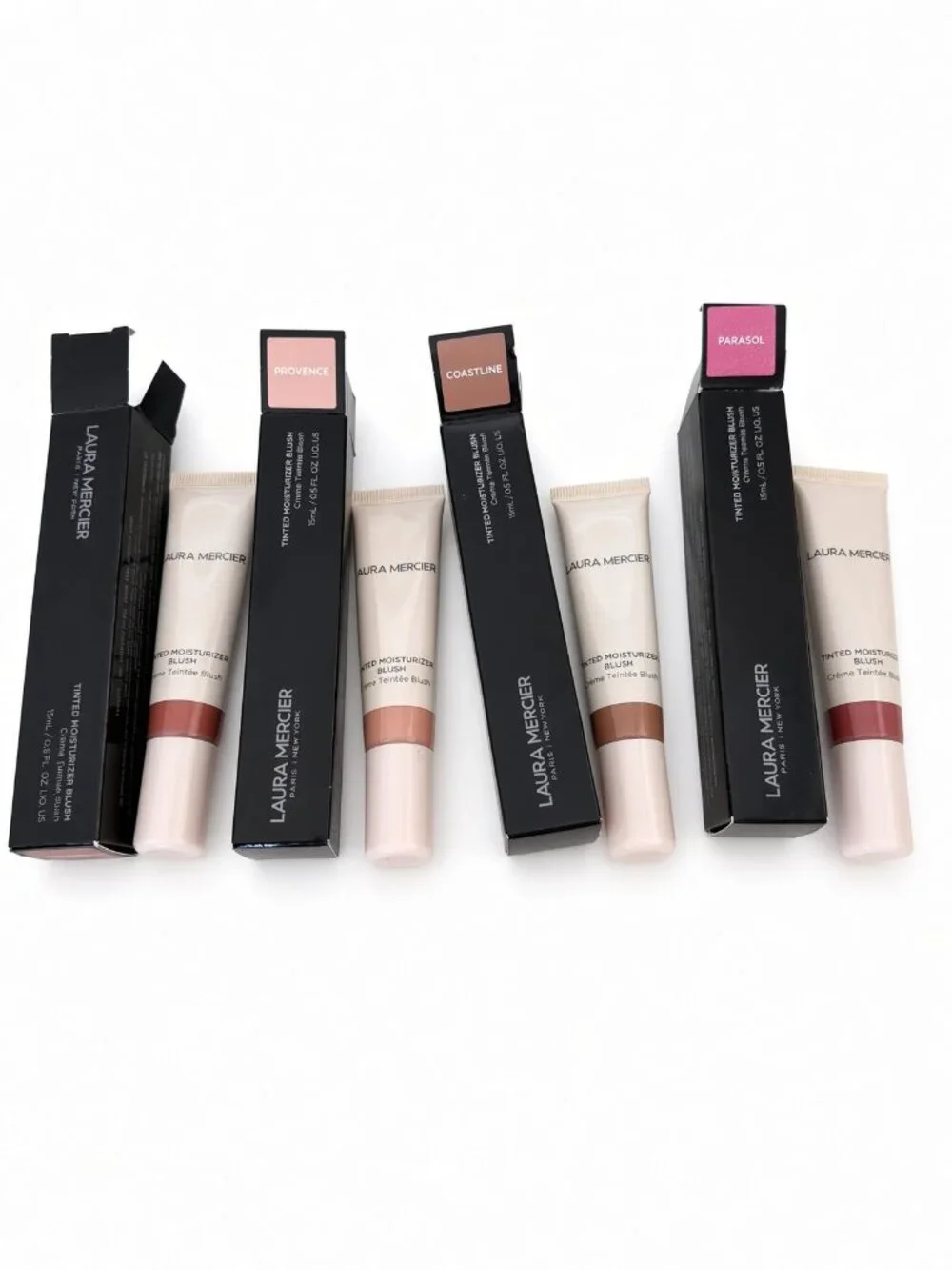 Laura Mercier 4-Pc Lot Blush Parasol Coastline Provence Sun Drenched NWT