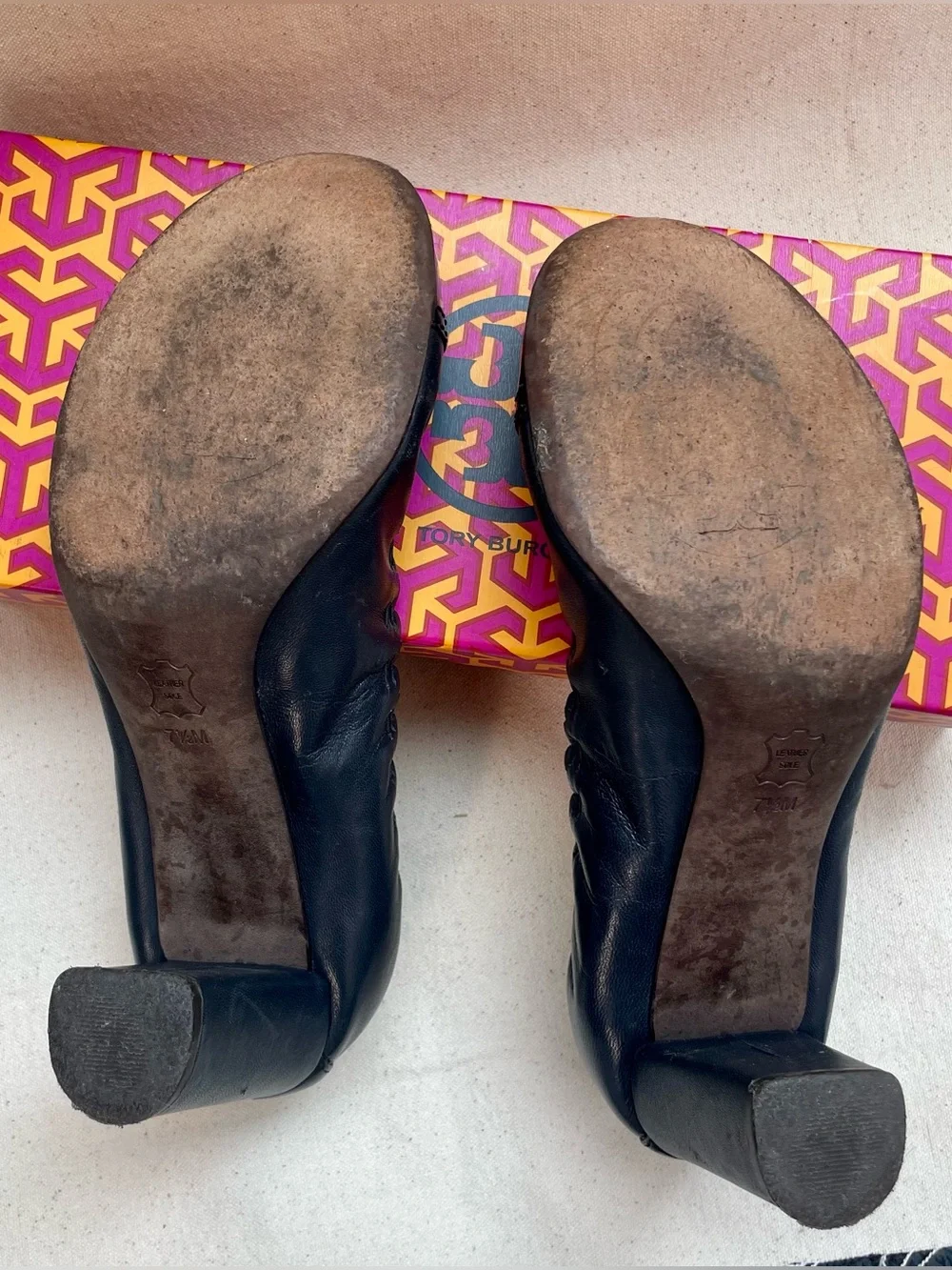 Tory Burch polished patent