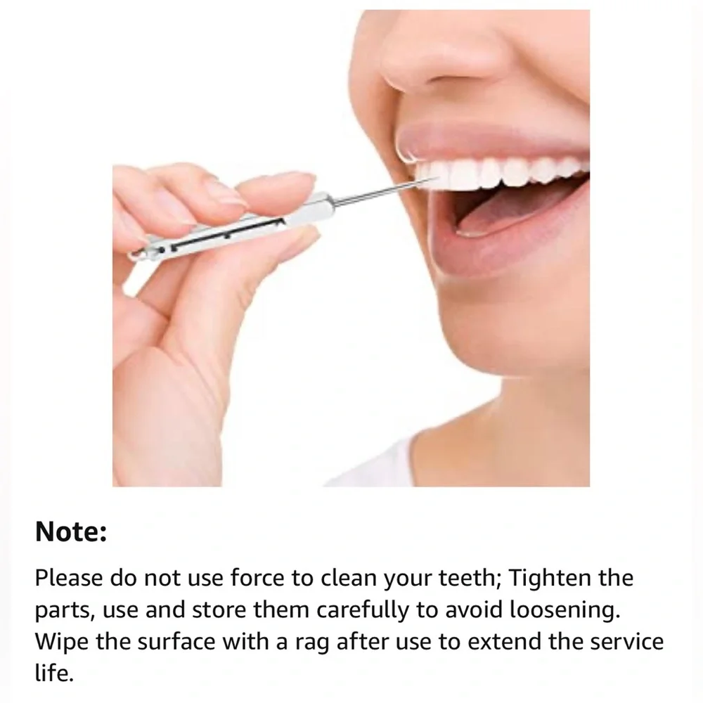 Portable Titanium Toothpicks Men, Women, Families, Camping, Outdoors
