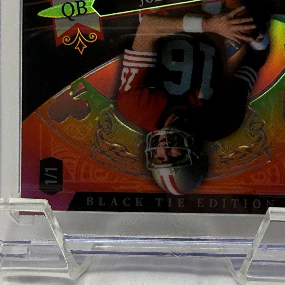 Wild Card Black Tie Edition Joe Montana 49ers 1/1 Hologram Football 2026