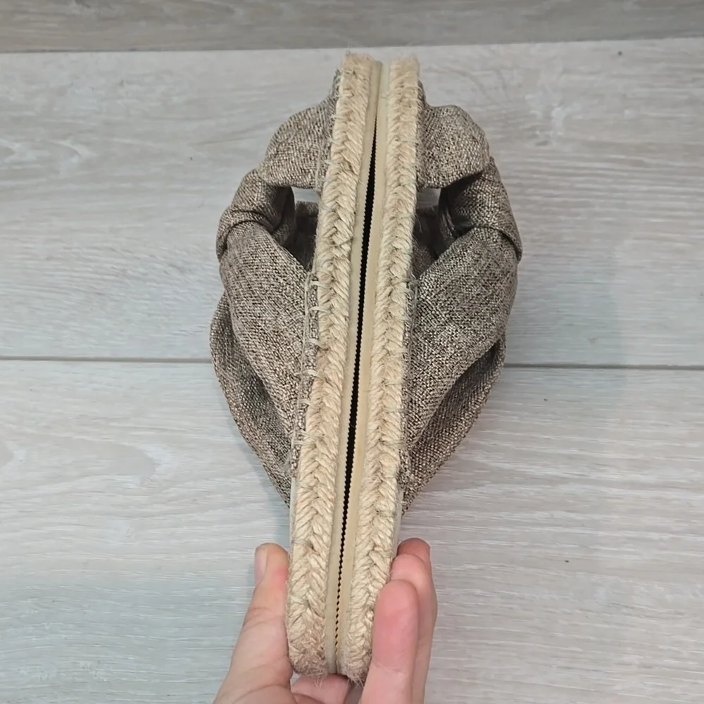 House Of Harlow 1960 Women's Tan Espadrille Sandals Shoes Sz 6.5
