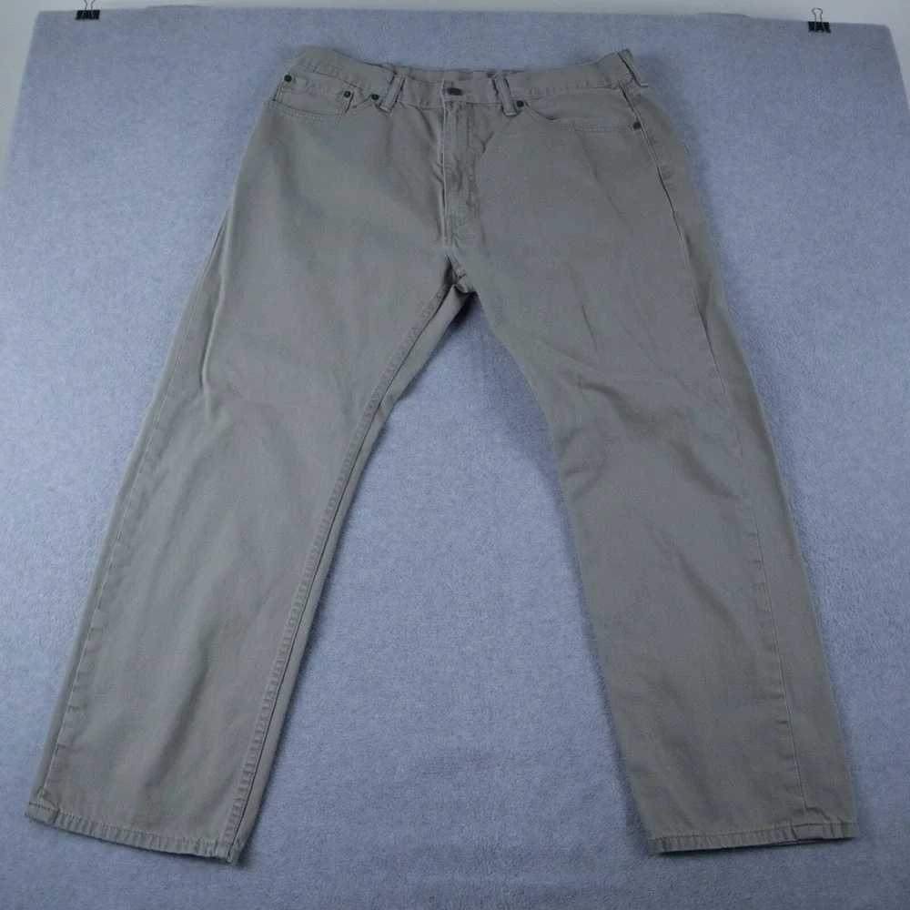 Levi's 505 Jeans Mens 40x30 Regular‎ Fit 5-Pocket Cotton Denim Beige