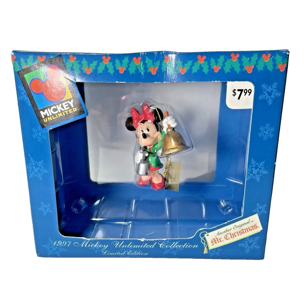 Mr. Christmas LE Minnie‎ Mouse Ornament NIB w/ Certificate Vintage Collectible