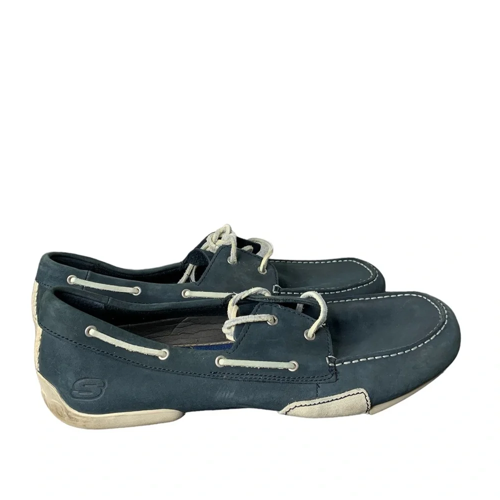 Men’s Sketchers‎ Relaxed Step Blue Boat Shoe Size 13