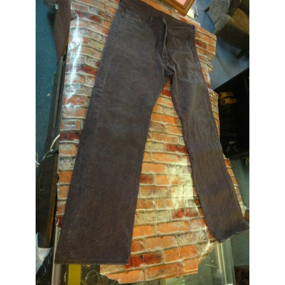 Vintage‎ men's Levis purple shade button fly 33W 30L faded denim jeans pants