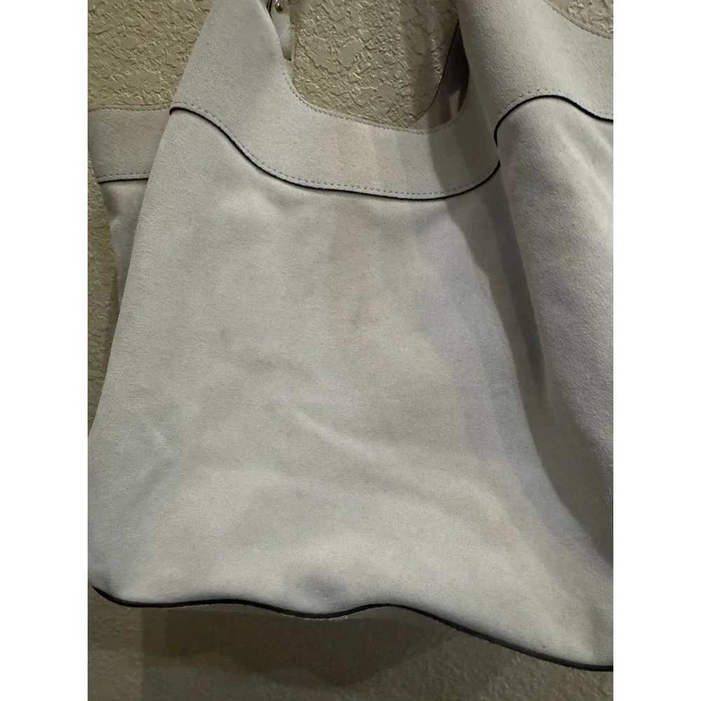 Anna Paola Cream Suede‎ Hobo Bag Luce