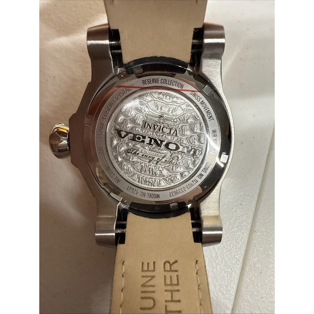 Invicta -‎ VENOM - Diamond EDITION  Swiss 515  Cream Dial - 52 Stones mens watch