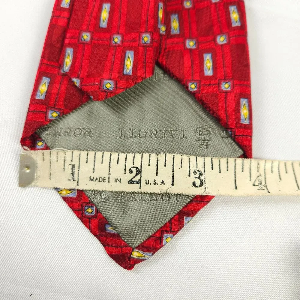 2 Robert Talbott Geometric Silk‎ Mens Ties Made in the USA 58
