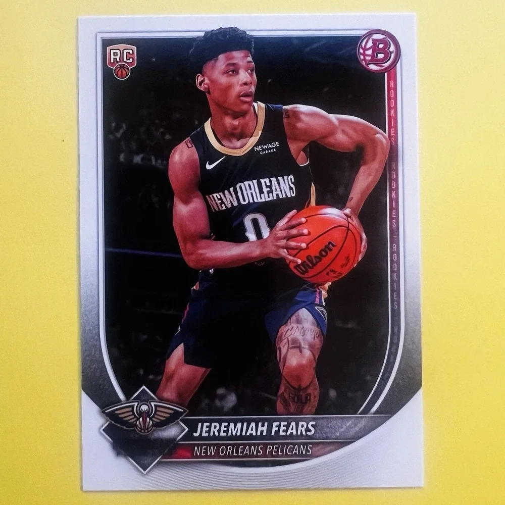 2025-26 Bowman‎ Basketball Jeremiah Fears RC #7 New Orleans Pelicans Rookie Base