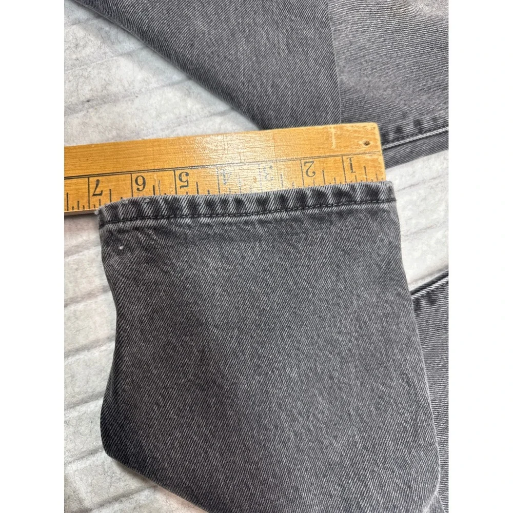Levis‎ 501 Original Fit Jeans Mens 27x30 Washed Black Straight Leg Button Fly