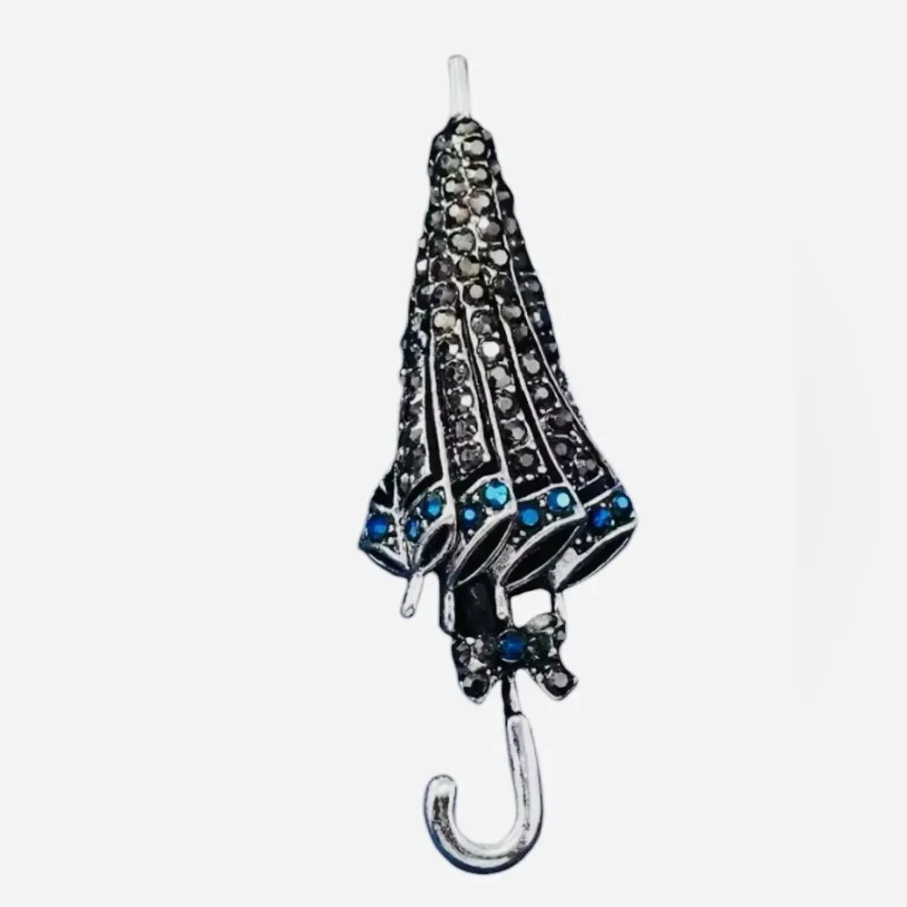 RHINESTONE UMBRELLA BROOCH‎