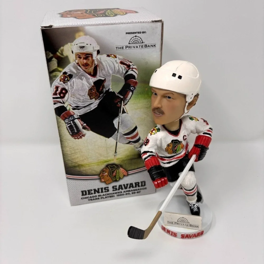 Chicago Blackhawks Denis Savard Bobblehead Ambassador HOF SGA