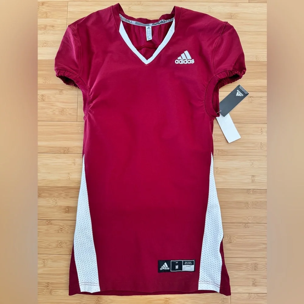 Adidas Football Practice Jersey Men's Size M Red/White NWT