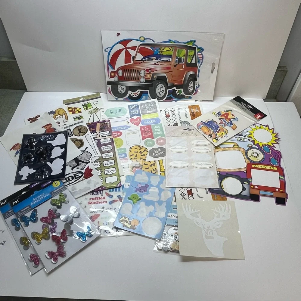 mixed sticker lot scrapbooking card making journaling crafts‎