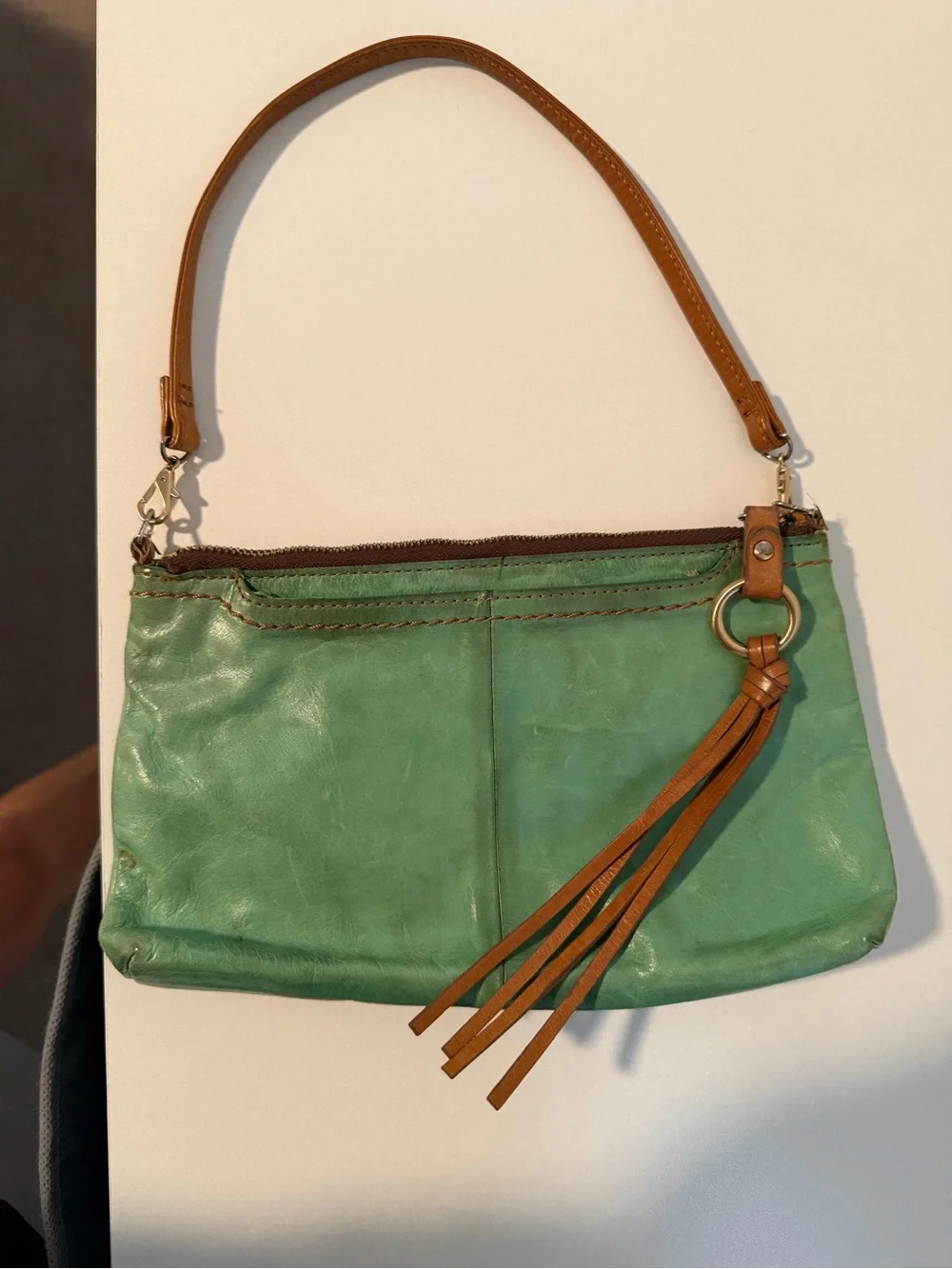 HOBO green leather