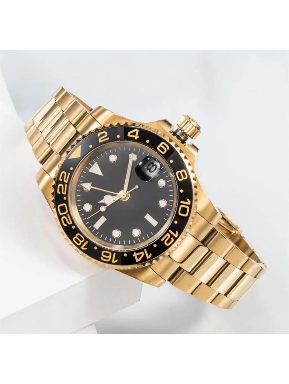 Mechanical Watch with Stainless Steel Band and Sapphire Crystal stock 324