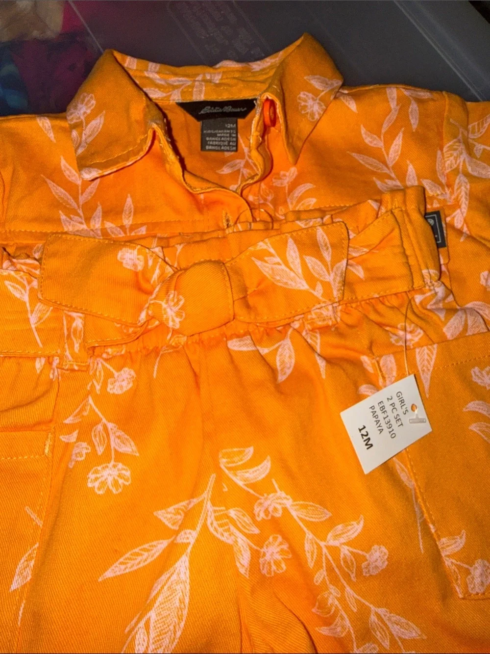 Eddie Bauer bright orange