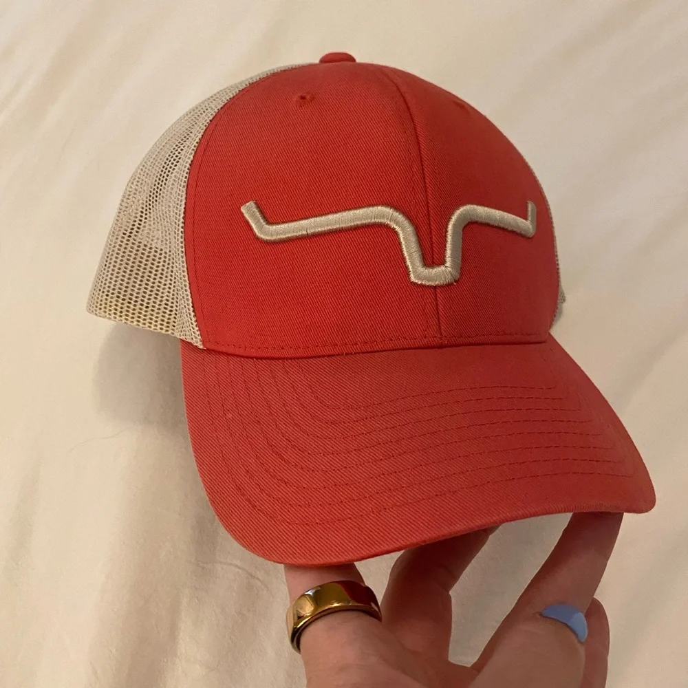 Kimes Ranch Red and Tan Mesh Trucker Hat