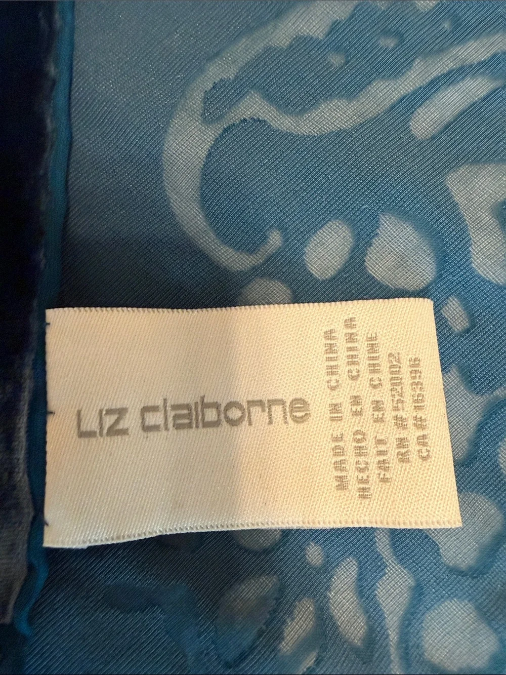 Liz Claiborne velvet shawl