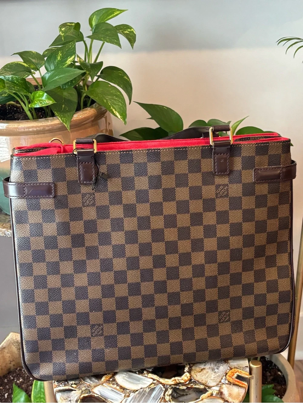 Vintage LOUIS VUITTON Ebene Canvas Tote
