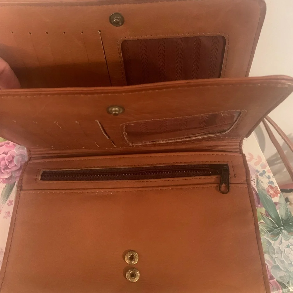 N/A leather crossbody