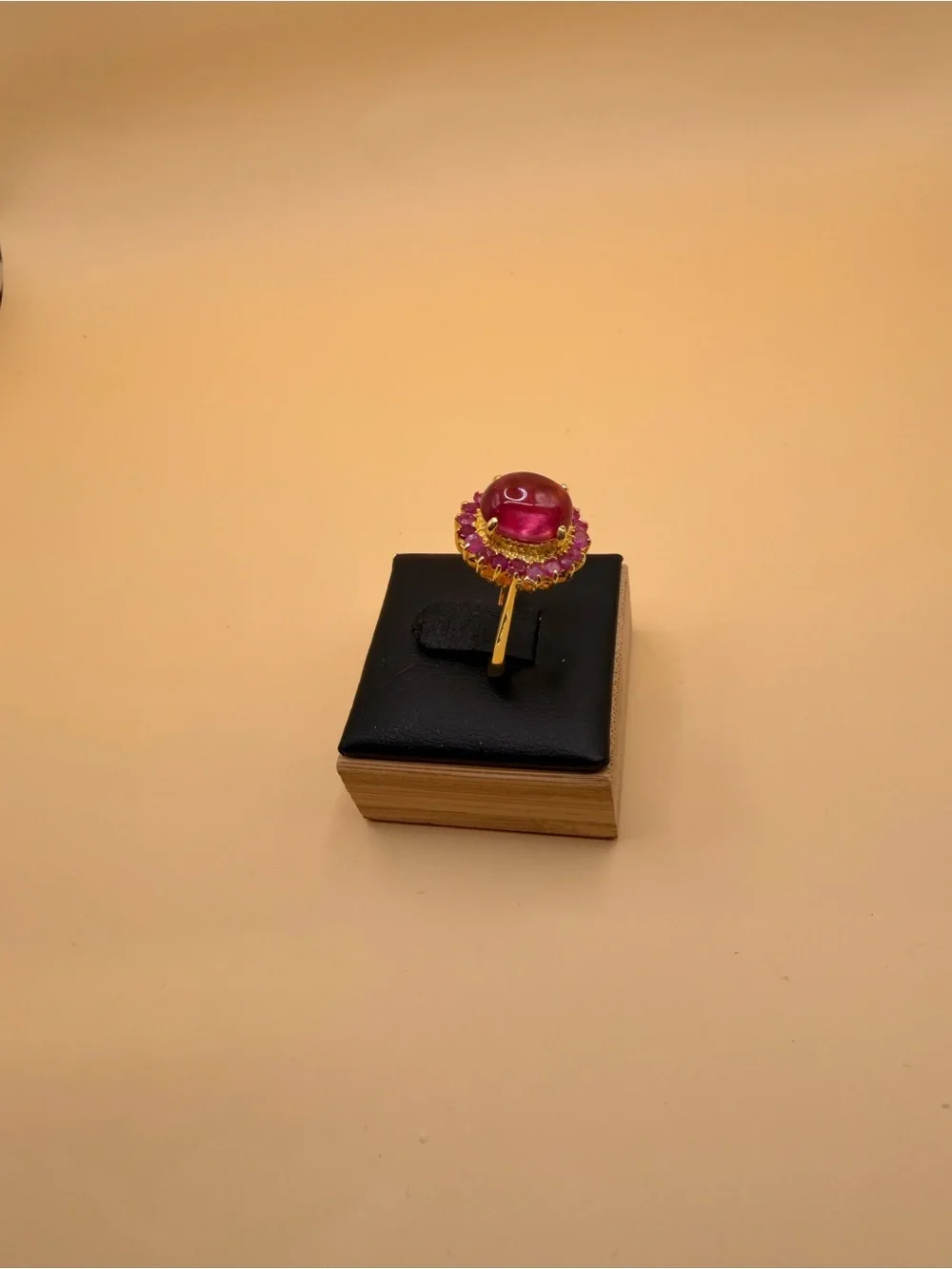 925 Sterling Silver Ruby Ring Size 6.75.