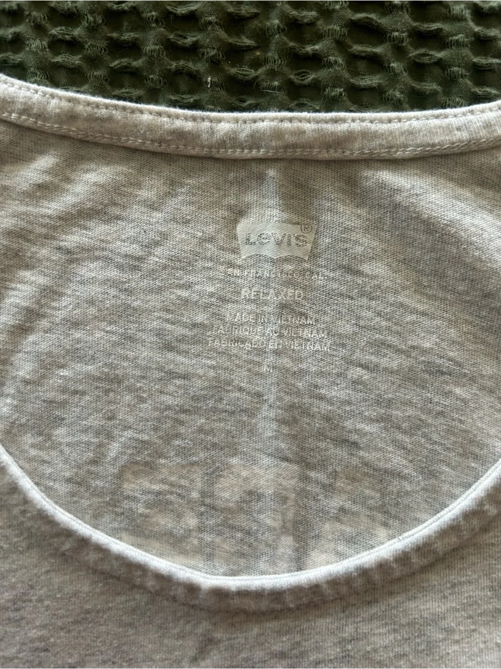 Levi's UNISEX Light Gray Tank Top with Rainbow PRIDE Logo