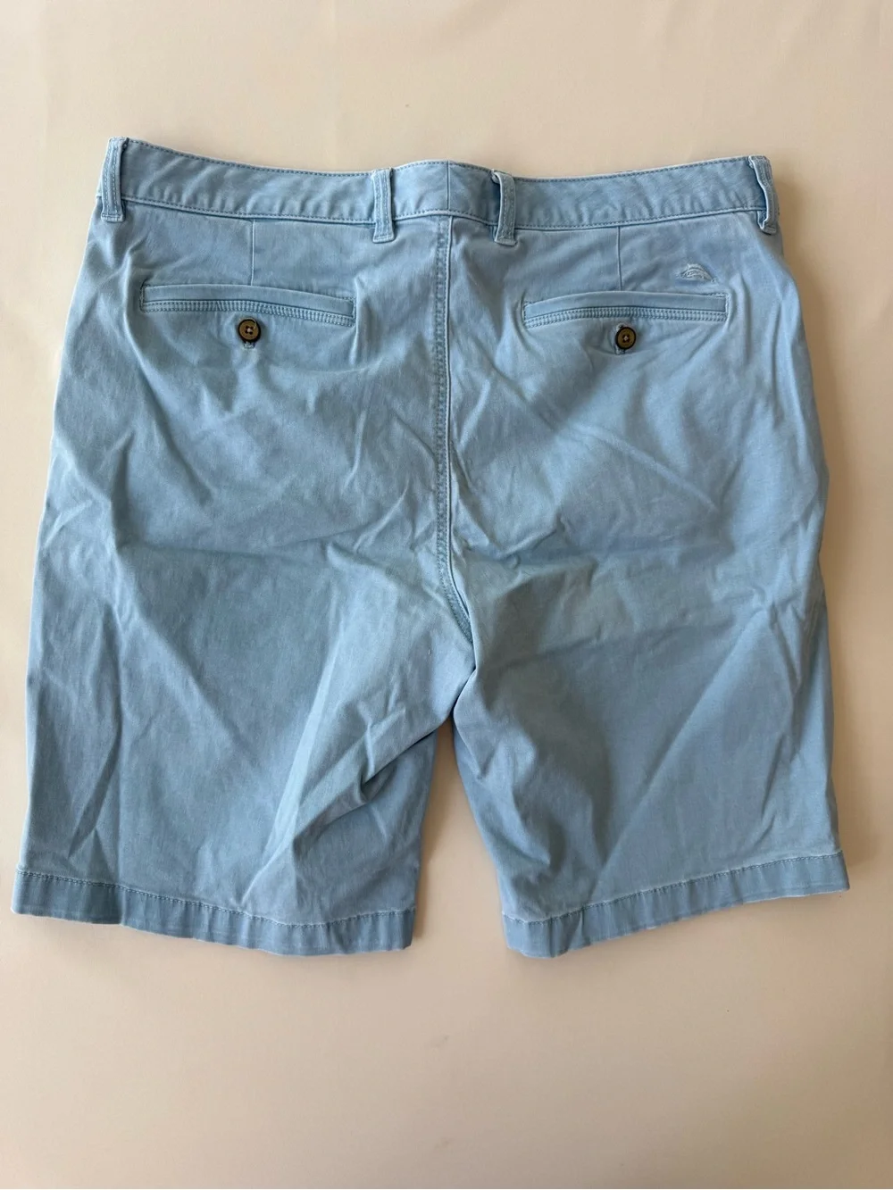 Tommy Bahama Light Blue Cotton Flat Front Shorts