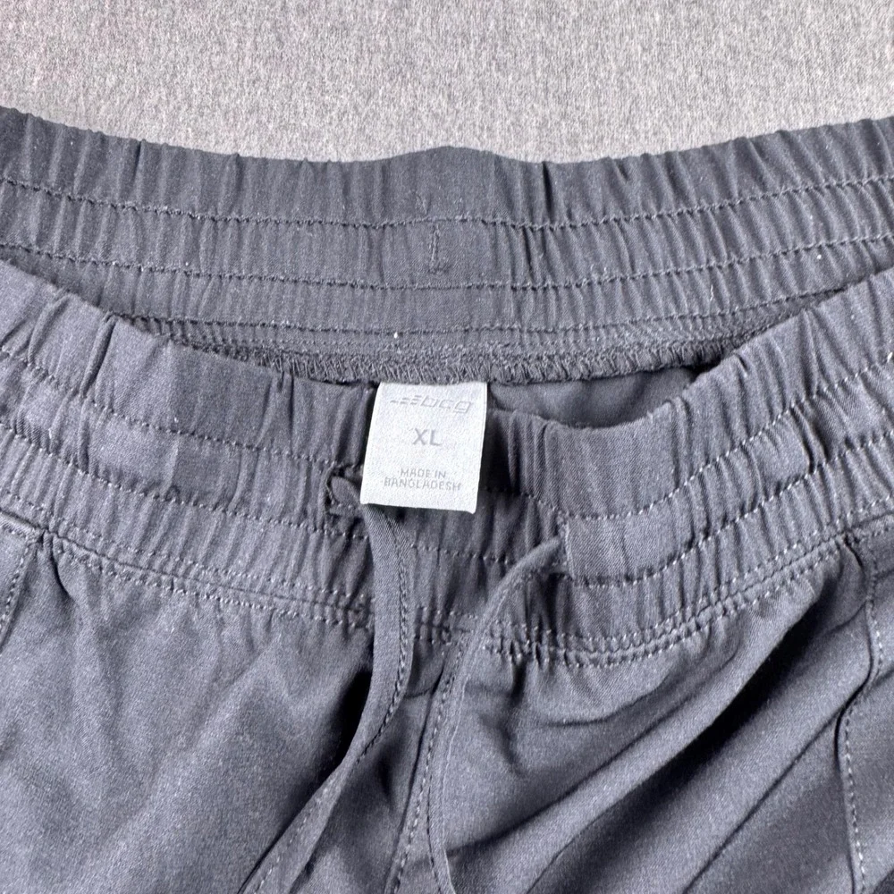 BCG Mens Athletic Workout‎ Shorts Black XL Elastic Drawstring Pockets 10659191