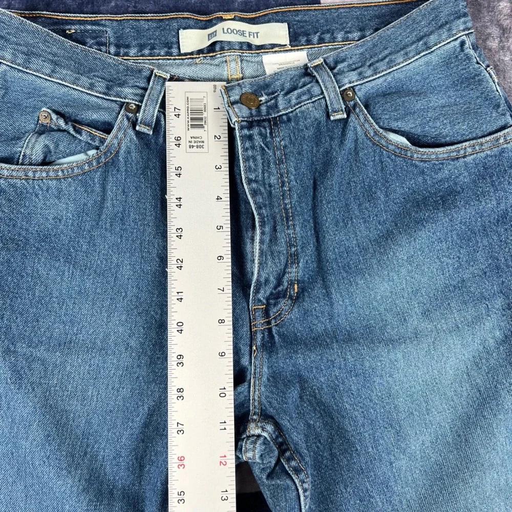 Vintage Gap Loose Fit Mens Blue Denim Jeans 32x30 Medium Wash Baggy Y2K