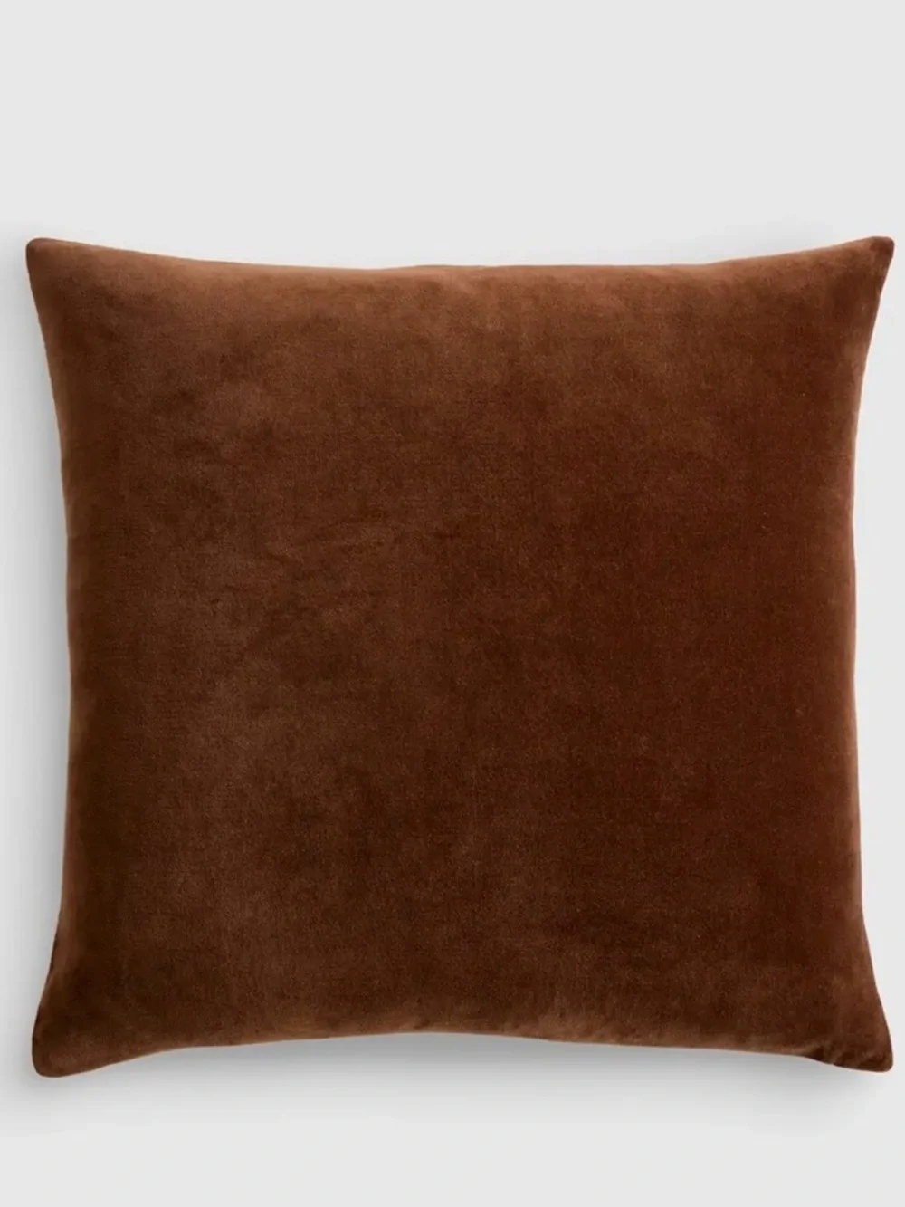NWT Quince Classic 100% Cotton Velvet Pillow Cover, 20 X 20 (Chestnut)