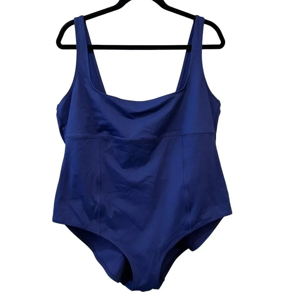 Skims One Piece Bathing Swim Suit‎ Sculpting Women's Size 3X Midnight Blue Beach
