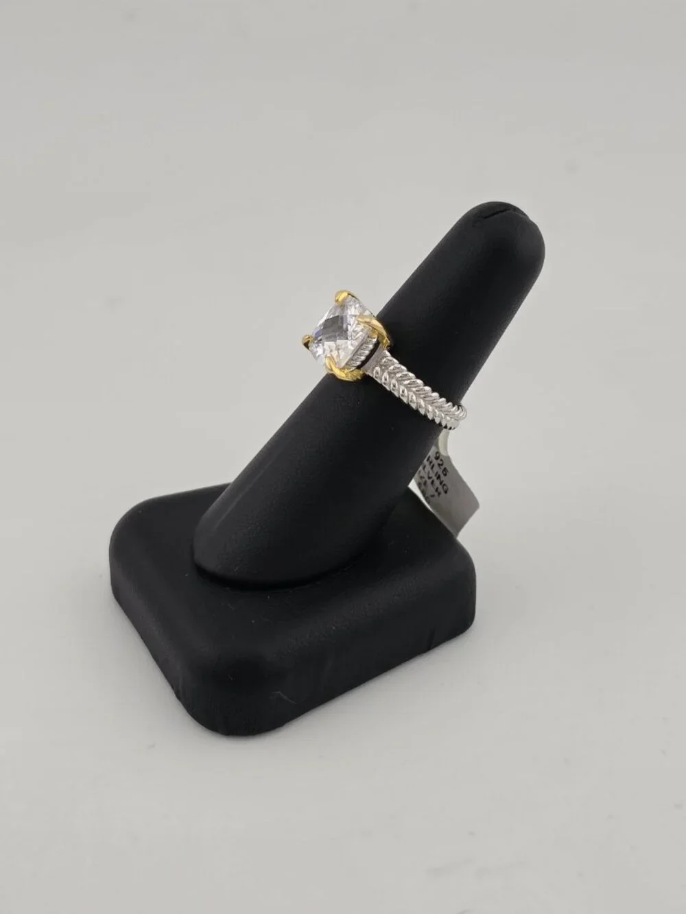 Brand New Sterling Silver 925 Square Gemstone Ring