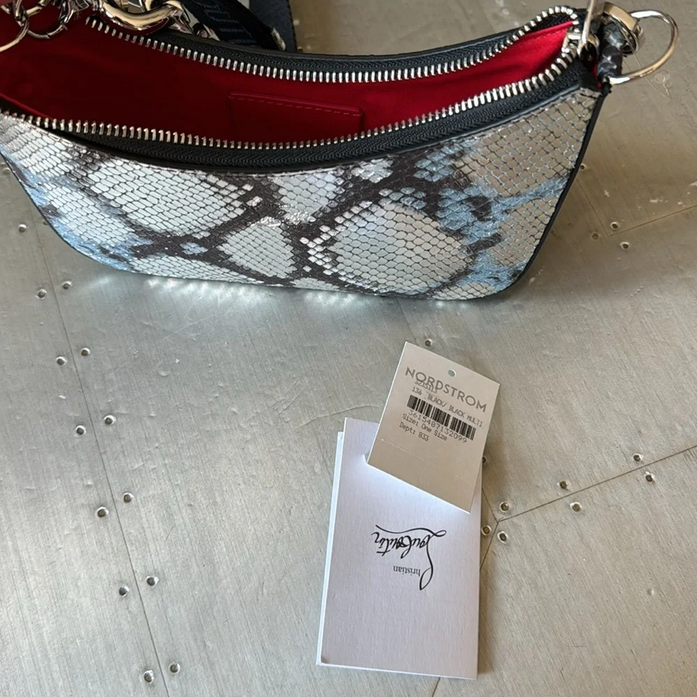 Christian Louboutin Loubila black silver chain shoulder bag crossbody mini
